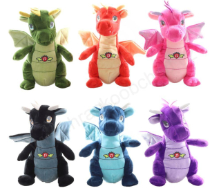 GIPSY TOYS Plyšový drak zvukový 20 cm (různé druhy)