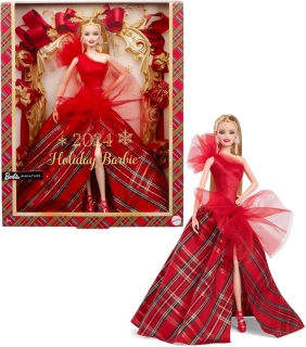 Barbie Sběratelská Vánoční panenka blondýnka HRM61